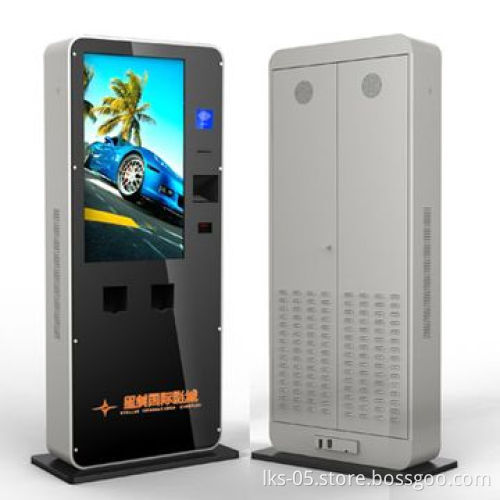 Queue ticket dispenser kiosk with 42-inch touch screen for cinemas and malls